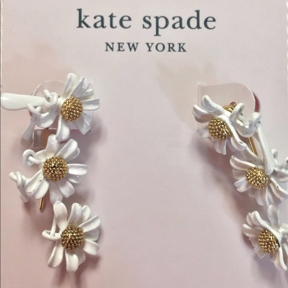 NWT Kate Spade NY "Into The Bloom" Daisy Drop Earings - Picture 2 of 10